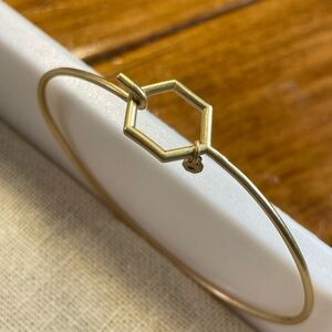 Origami Owl Elegant Gold Plated Harmony Hexagon Bracelet